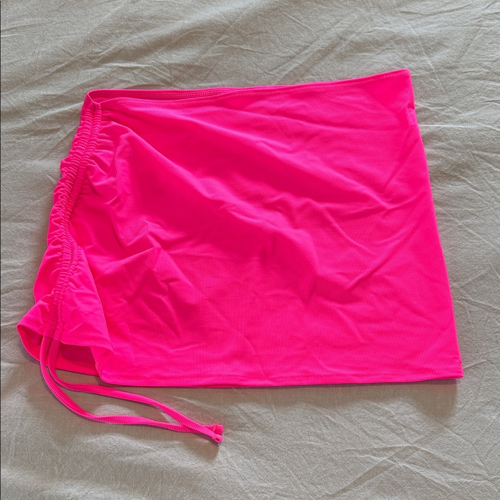 Oneone Swim Vibrant Pink Swim Coverup Skirt